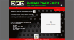 Desktop Screenshot of dunboynepowdercoating.com