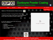 Tablet Screenshot of dunboynepowdercoating.com